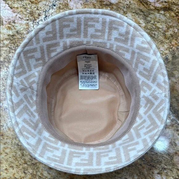 Fendi Tan Monogram Bucket Hat
